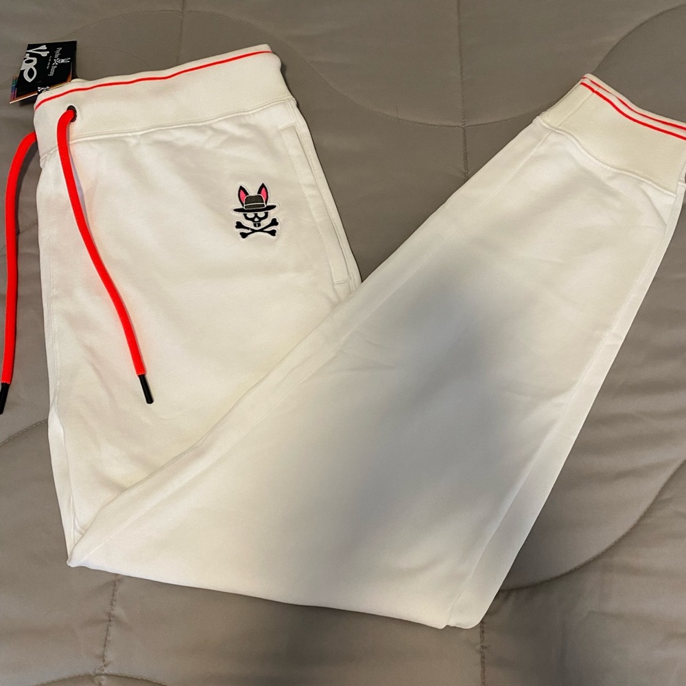 Psycho bunny | White sweats | XL | new with tag ! | 115$ original price ! |